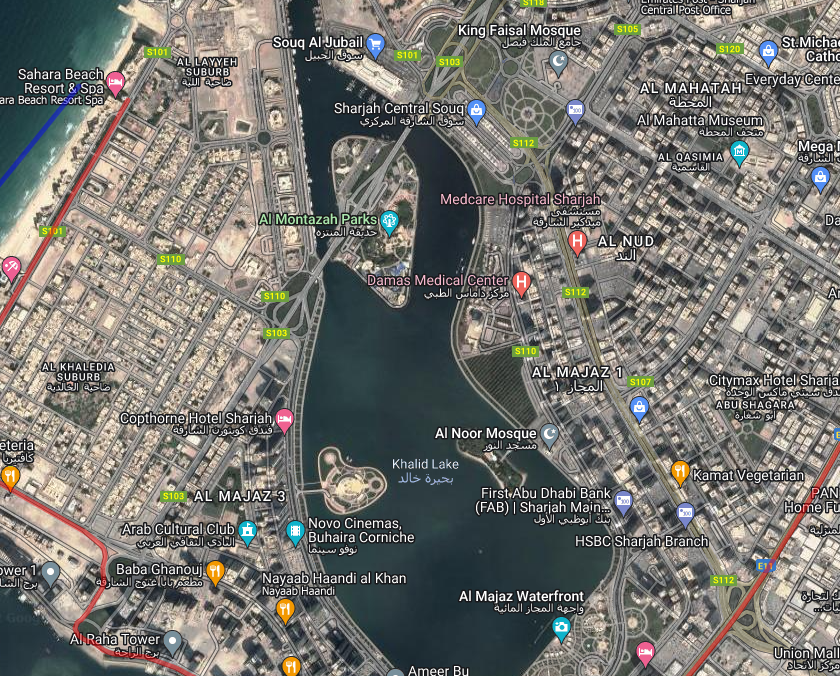 sharjah to business bay